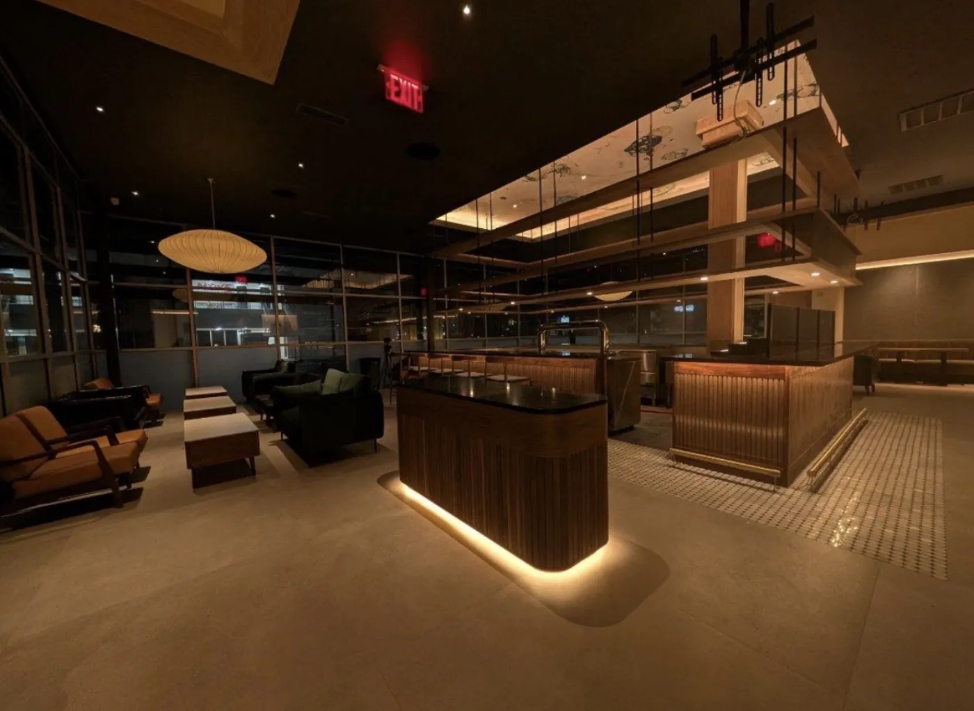Mujinzo Restaurant lounge, McAllen TX — build-out by CCL Contracting